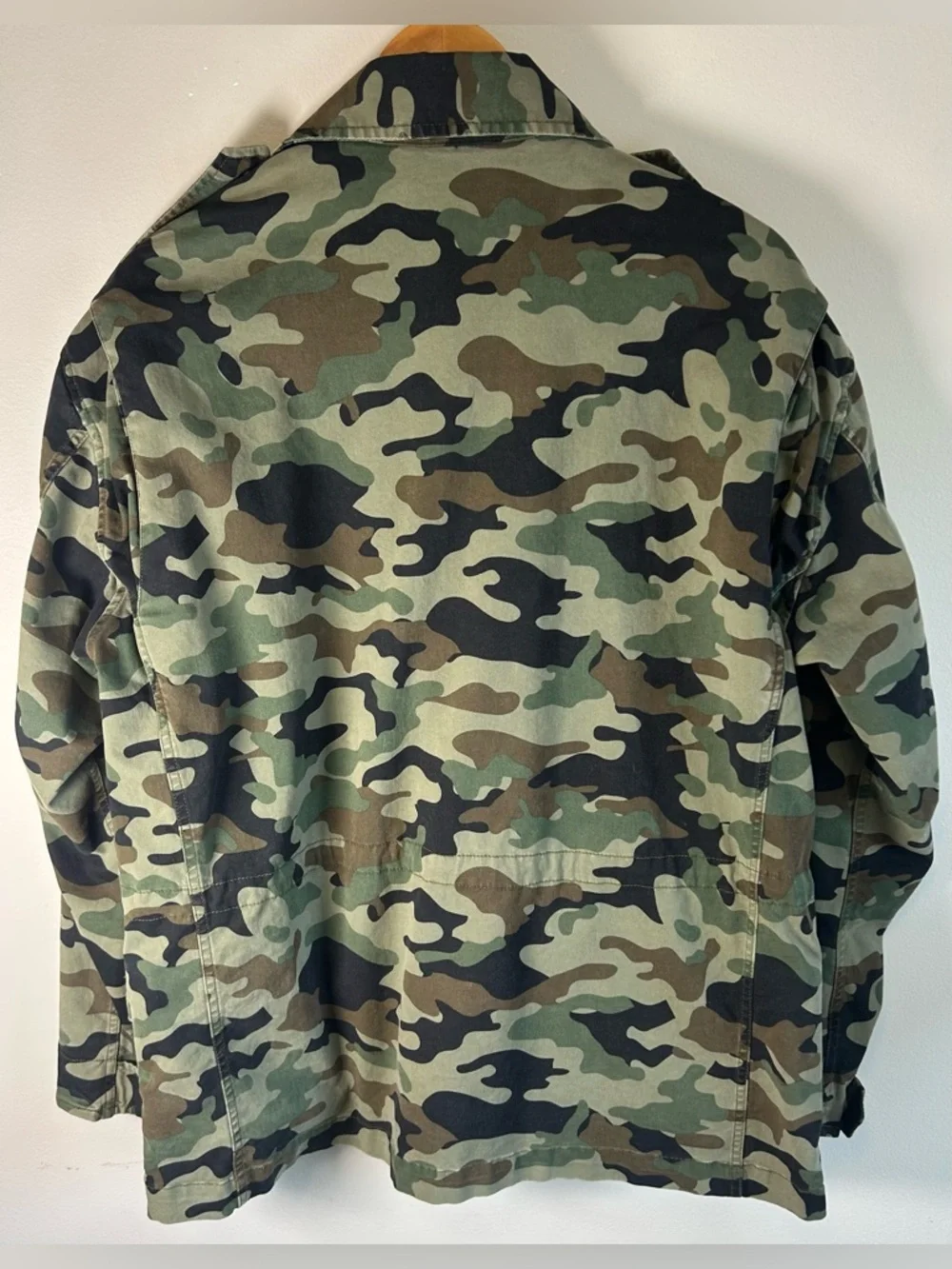 Nili Lotan Jackie Camouflage Army Barn Jacket Women’s Size L NWOT MSRP $895 - Picture 8 of 11